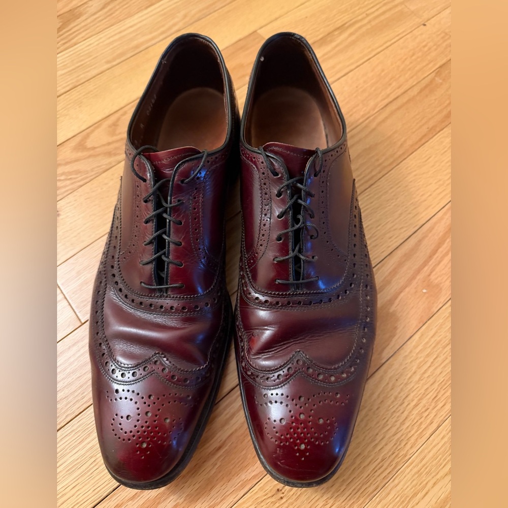 Allen Edmonds Burgundy Leather Oxfords